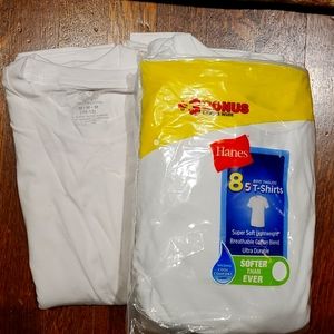 12 white 100% cotton Boys t-shirts 10-12 size